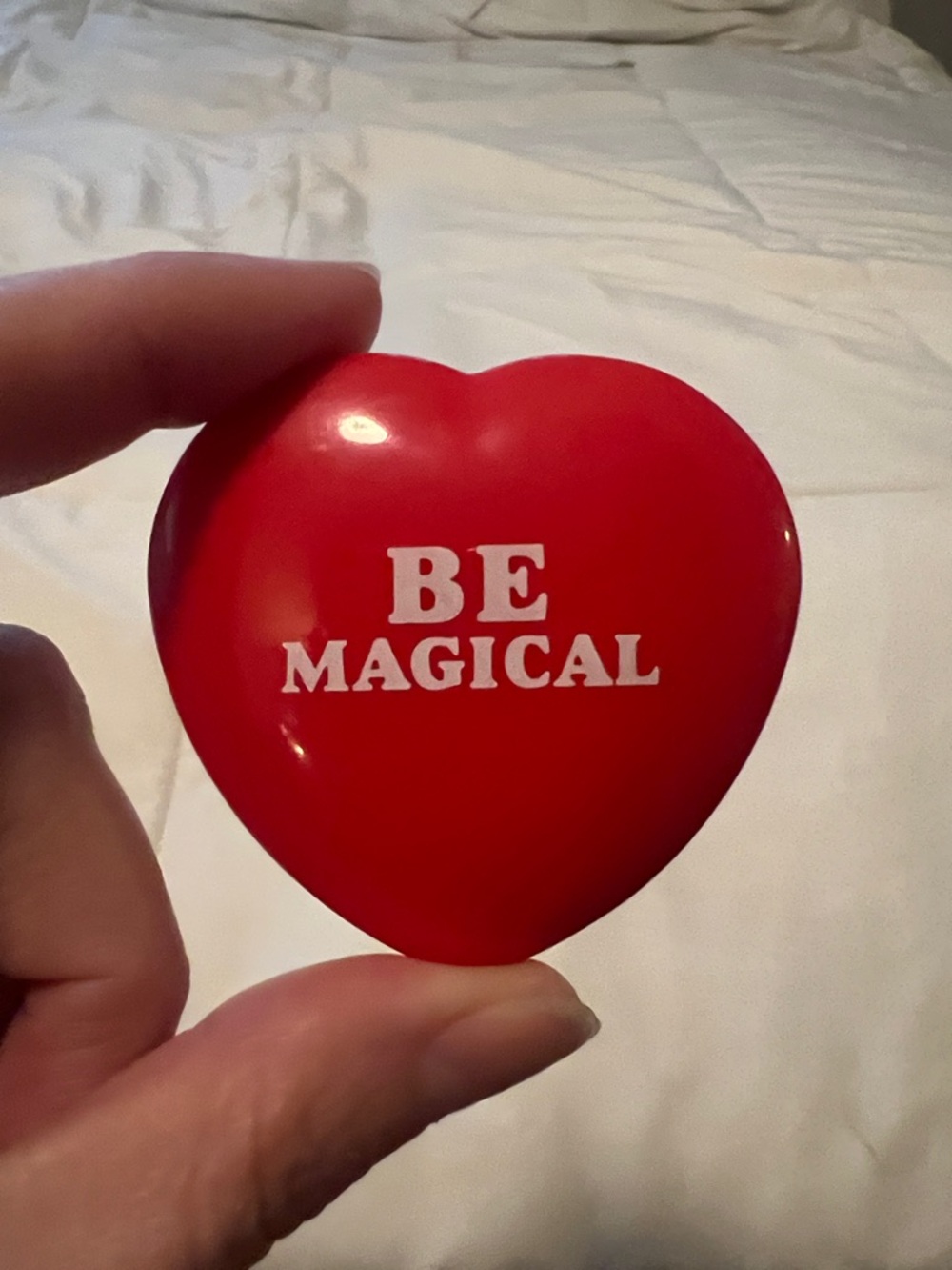 Be Magical Red Heart Mirror - Unbranded